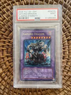 Gatling Dragon fet-EN035 ultra rare Holo Yu-Gi-Oh! NM PSA 9 - Image 1