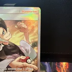 Pokemon TCG Grimsley Holo Card Unified Minds Full Art Ultra Rare 234/236 - Image 3