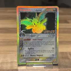 Dragonite EX 3/113 Delta Species Stamped Reverse Holo Rare Pokemon Card 2005 - Image 3