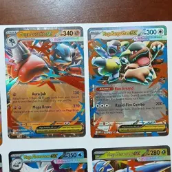Pokemon TCG 8-Card Mega EX Holo Lot Manectric Lopunny Lucario Kangaskhan Starmie - Image 3