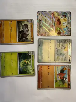 Pokemon TCG XY Meowth EX Tyrunt Amaura Servine Fletchinder Card Lot (5 Cards) - Image 1