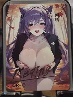 Keqing Love Awakens Card Waifu Anime Goddess Story QR QR-13 Geshin Impact - Image 1