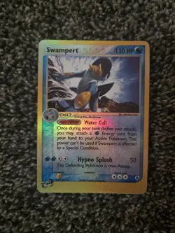 Pokemon Card Ruby & Sapphire Swampert Reverse Holo - Image 1