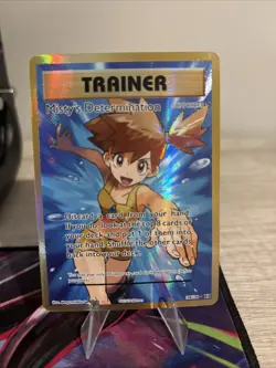 Pokemon TCG Trainer Misty's Determination Full Art Holo Card 108/108 Evolutions - Image 1