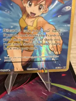 Pokemon TCG Trainer Misty's Determination Full Art Holo Card 108/108 Evolutions - Image 3