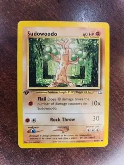 Sudowoodo Neo 1st Edition Pokemon Card WOTC - Image 2