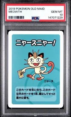 PSA 10 Gem Mint 2019 POKEMON OLD MAID MEOWTH POKEMON CARD JAPANESE - Image 1