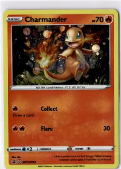 SWSH: Sword & Shield Promo Cards #SWSH092 Charmander LP - Image 1