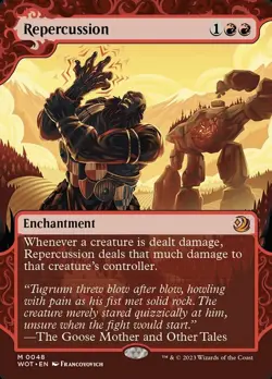 [1x] Repercussion Near Mint, English Wilds of Eldraine Extras MTG Magic - Image 1