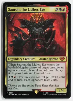 Sauron, the Lidless Eye #288 (Foil) (NM) Lord of the Rings LTR Magic MTG - Image 1
