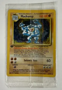 Pokemon Machamp - 8/102 - Holo - 1st Edition Base Set Card Factory Sealed - Image 1