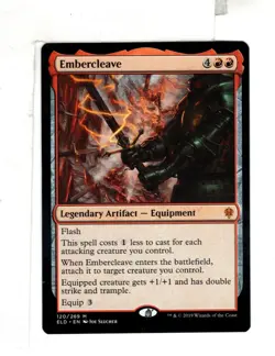 MTG SkeenAB Embercleave from Throne of Eldraine. NM. - Image 1