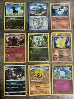 Pokemon TCG Mixed Set Of Nine Cards In Binder Sleeve - Image 1