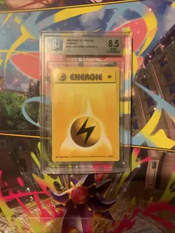 Lightning Energy – 1999 Pokemon 1st Edition – 100/102 – Vintage Becket 8.5 - Image 1