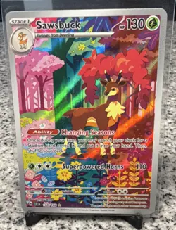 The Pokemon Company Sawsbuck 166/162 SV05 Temporal Forces IR Holo English 130HP - Image 1