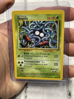 Tangela 66/102 Pokemon Base Set Unlimited Common NM 1999 Vintage Nintendo TCG - Image 1