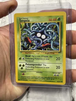Tangela 66/102 Pokemon Base Set Unlimited Common NM 1999 Vintage Nintendo TCG - Image 2
