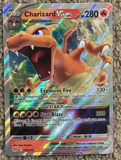 Charizard🔥 Ultra RARE Pokemon VSTAR SWSH09: Brilliant Stars 018/172 MINT 🔥 - Image 1