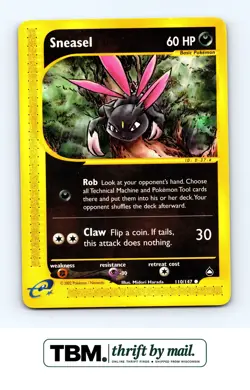 2003 Pokemon Aquapolis #110/147 Sneasel - Image 1