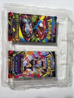 X 2 Pokemon Mega Evolution & Phantasmal Flames Single Booster Pack SEALED - Image 3