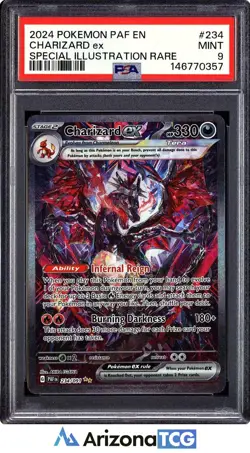 Pokemon 2024 Charizard ex 234/091 SIR Paldean Fates PSA 9 - Image 1