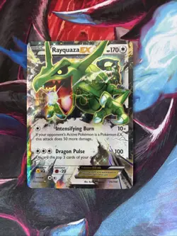 Pokemon TCG Rayquaza EX Full Art Ultra Rare Roaring Skies - Image 1