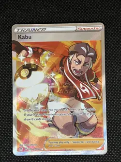 Pokemon Kabu Ultra Rare Full Art Holo Trainer-Supporter TG26/30 Lost Origin - Image 1