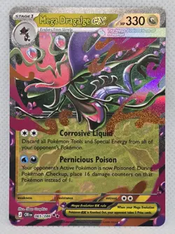 Mega Dragalge ex 065/086 Double Rare Pokemon TCG Chaos Rising - NM - US Seller - Image 1