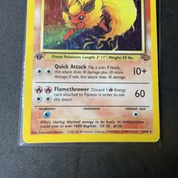 Pokemon Flareon 3/64 Jungle 1st Edition Holo Rare - Image 4