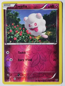REVERSE HOLO Swirlix 94/146 LP - XY Base Set Pokemon Card - Image 1