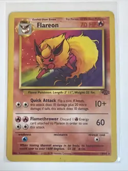 Flareon | Pokemon TCG 1999 | Jungle Set Non Holo Vintage # 19/64 - Image 1