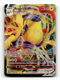 SWSH12: Silver Tempest #058/195 Regieleki VMAX Ultra Rare,Holo Pokemon - Image 1