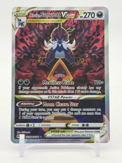 2023 Pokemon Sword & Shield Crown Zenith Hisuian Samurott VSTAR FA GG52/GG70 - Image 1