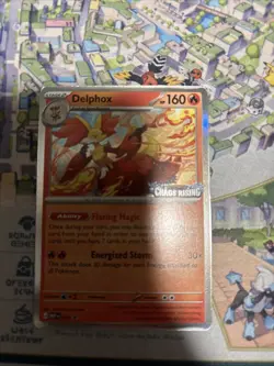 Delphox MEP 074 - Prerelease Stamped Promo - Pokemon TCG: Chaos Rising - NM - Image 1