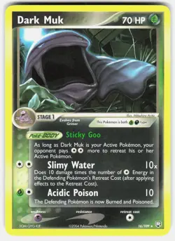 Dark Muk 16/109 Rare Team Rocket Returns Pokemon Lightly Played - Image 2