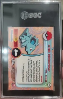 2000 Pokemon Topps Chrome T.V. Series 1 Nidorina #30 - SBC GM 10 - Image 2