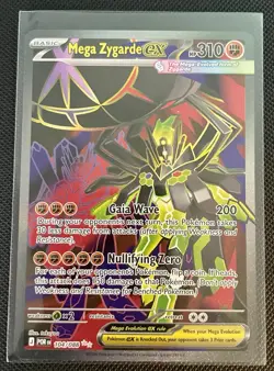✅ Pokemon Mega Zygarde EX Ultra Rare Full Art Holo POR 104/088 310 HP Gaia Wave - Image 1