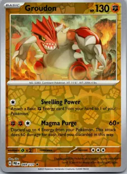Groudon 049/131 - SV: Prismatic Evolutions Pokemon TCG NM Reverse Holo - Image 1