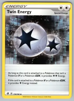 2020 Pokemon Sword & Shield Rebel Clash Twin Energy - Image 1