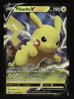 2022 Pokemon Sword & Shield Promos Pikachu V - Image 1