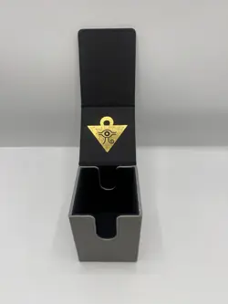 Ultra Pro Yu-Gi-Oh! Gray Millennium Ring Alcove Flip Deck Box - Image 4