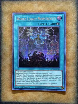Yugioh World Legacy Monstrosity MP20-EN076 Secret Rare 1st Ed NM - Image 1