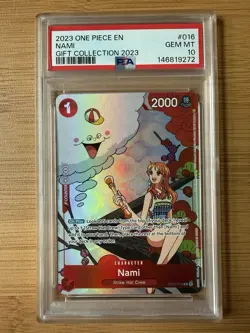 Nami 🔥 One Piece English - 2023 Gift Collection #016 🔥 PSA 10 Gem Mint - Image 1