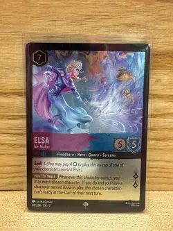 Elsa: Ice Maker(Foil) Disney Lorcana EN7 Archazia's Island Super Rare - Image 1