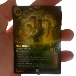 Disney Lorcana Milo Thatch Getting His Hands Dirty Enchanted Foil 230/204 - Image 2