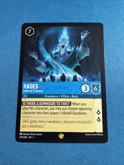 HADES INFERNAL SCHEMER 147/204 Disney Lorcana The First Chapter Legendary Regulr - Image 1