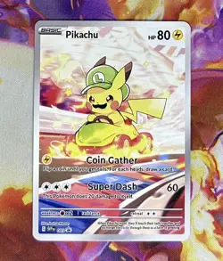 Pikachu Luigi Racer - Pokemon Card Collectable Gift Display - Image 1