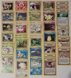 Pokemon TCG Gym Challenge First Edition Unlimited 37 Card Lot LP-NM Vintage WOTC - Image 1