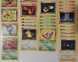 Pokemon TCG Team Rocket First Edition & Unlimited 95 Card Lot LP-NM Vintage WOTC - Image 3