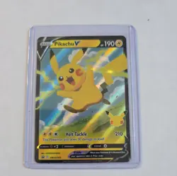 Pikachu V SWSH143 SWSH: Sword & Shield Promo Cards Holo Pokemon TCG - Image 1